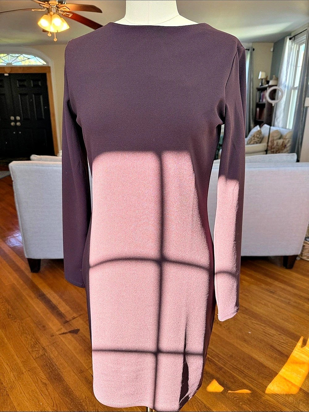 H&Medium Open Back Mini Dress in Purple Size Medium